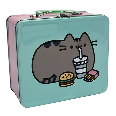 pusheen metal lunch box|pusheen lunch bag.